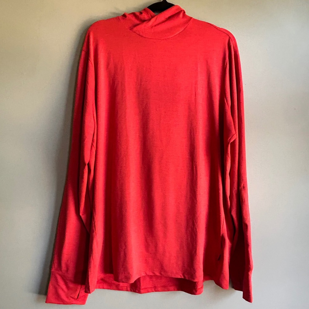 REI Co-op Mens Large Red Long Sleeve Active Hoodie Lightweight Hiking Top